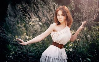 森女系风格美女写真图片