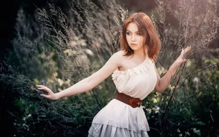 森女系风格美女写真图片