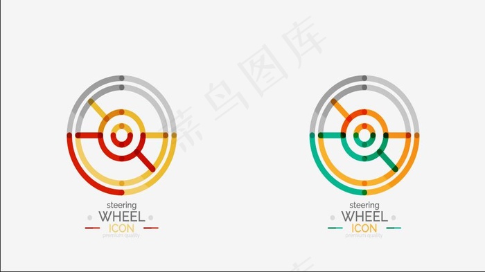 生活圆形图标ai矢量模版下载
