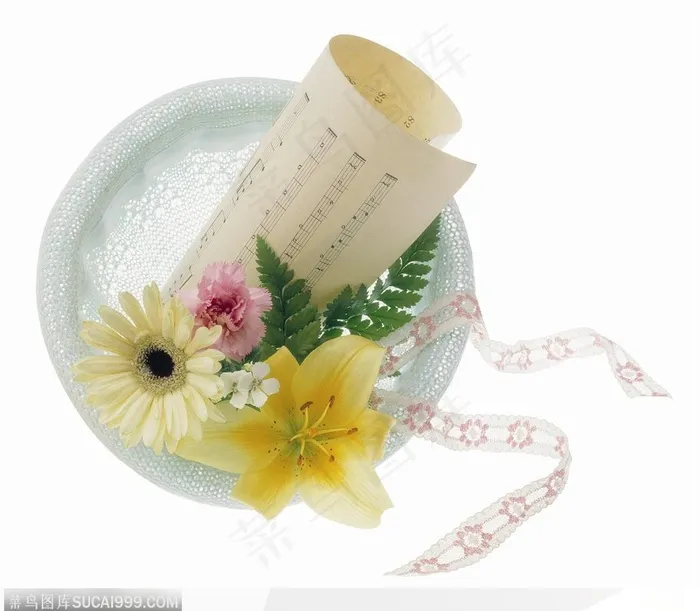 花饰小品-太阳花和信纸