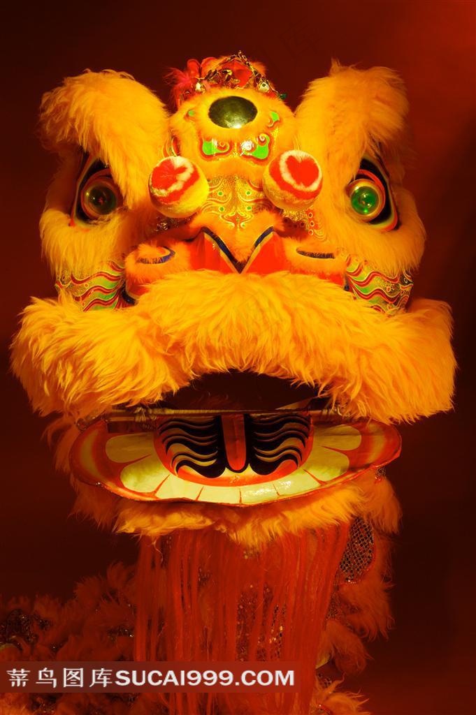传统文化舞狮狮子头图片