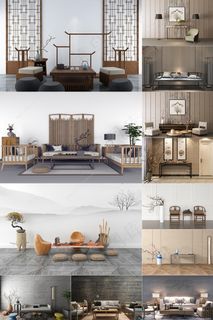 40张新中式背景墙装修效果图