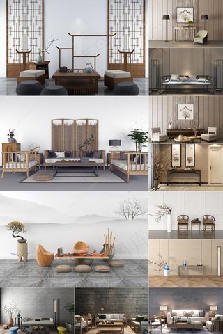 40张新中式背景墙装修效果图