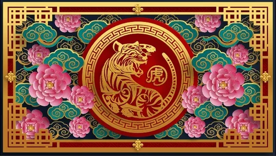 设计创造新年虎年2022素材