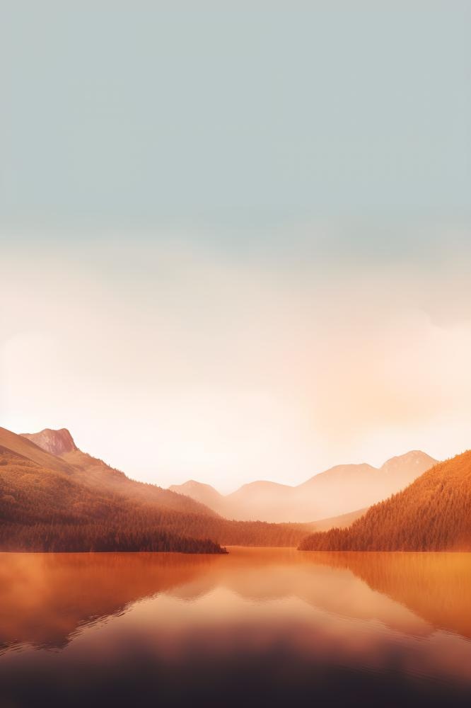 空灵山脉云间背景(2400x3600)