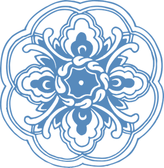 简约风中式传统图案窗花贴画镂空窗户瓷砖PNG免扣图片素材 (4)