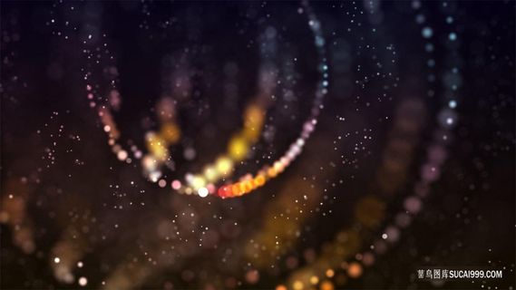 黄色渐变粒子螺旋扩散炫光光斑背景