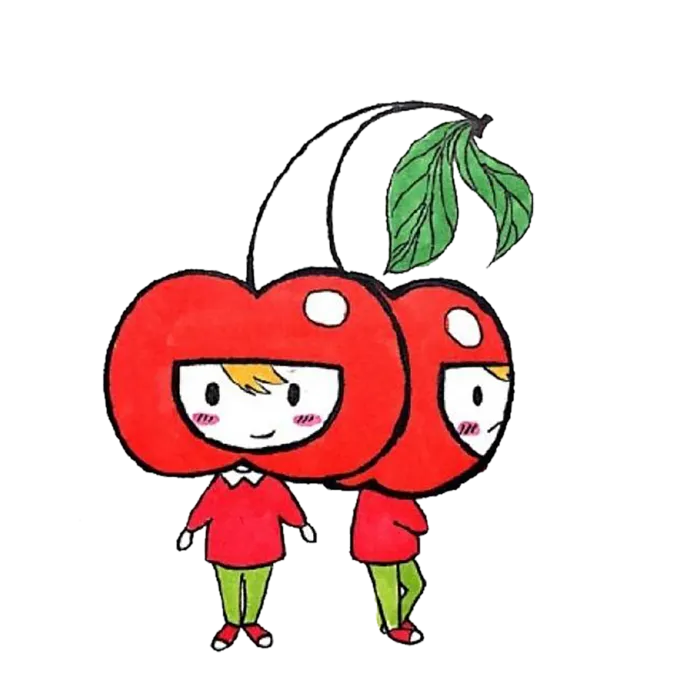 卡通樱桃可爱