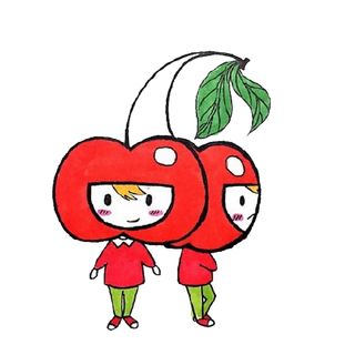 卡通樱桃可爱