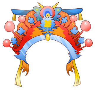 卡通京剧戏剧人物脸谱插画PNG图片 国潮中国风Q版戏剧人物PS素材