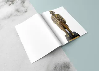 简约精致画册样机模板