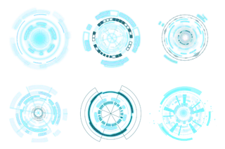 科技光效素材免扣圆圈效果