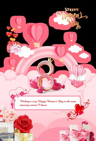 三八妇女节女神节背景