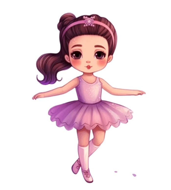 穿裙子跳舞的女孩免抠