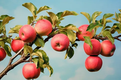 苹果果树树枝摄影图