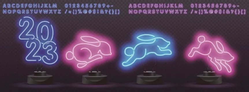 复古霓虹灯设计