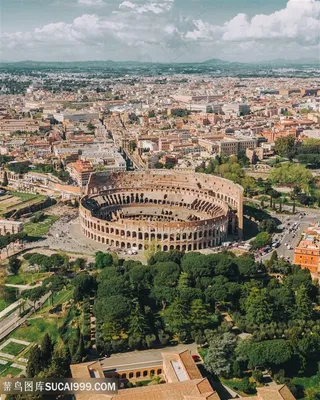 俯视罗马城市图片