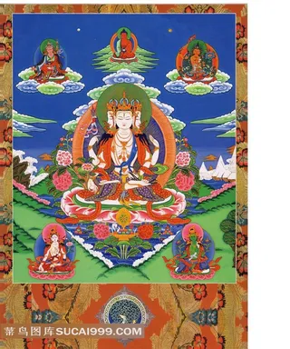 唐卡观音菩萨图片