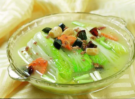 川菜湘菜高清菜谱 上汤娃娃菜 川菜湘菜高清菜谱 上汤娃娃菜