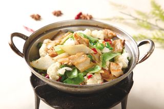 干锅美食焖锅湘菜麻辣香辣纸锅干锅地三鲜