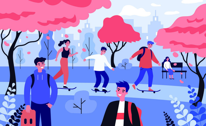 扁平化人物场景办公互联网等距ai矢量设计网页海报UI素材插画