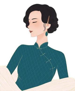 传统旗袍美女 (161)