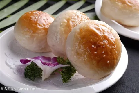 点心小餐包的美食图片中华美食