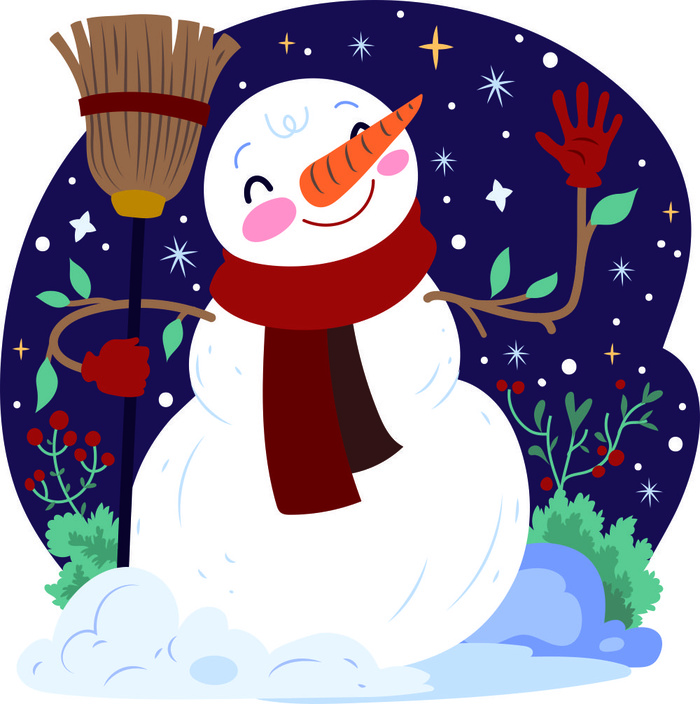 矢量雪人图 cdr矢量模版下载