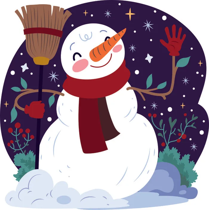 矢量雪人图 cdr矢量模版下载