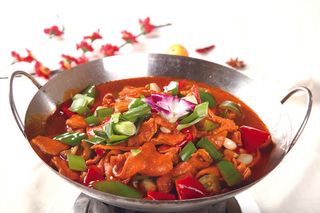 干锅美食焖锅湘菜麻辣香辣纸锅干锅香辣肥肠