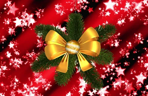 圣诞红色背景素材图片