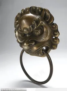中国古代传统青铜器 狮子门扣