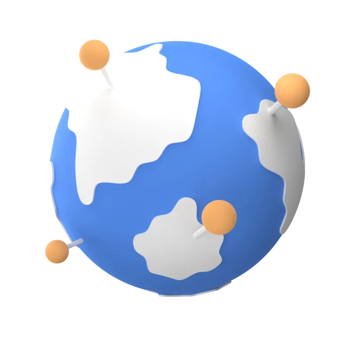 地球简约3D数据png图标素材