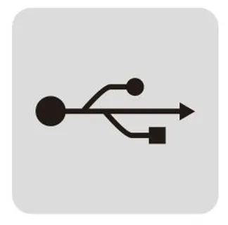 矢量USB接口标志