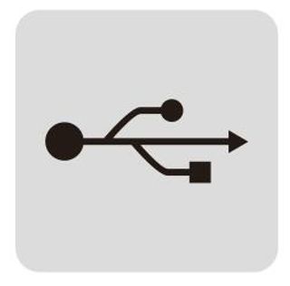 矢量USB接口标志