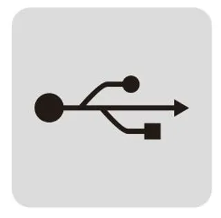 矢量USB接口标志