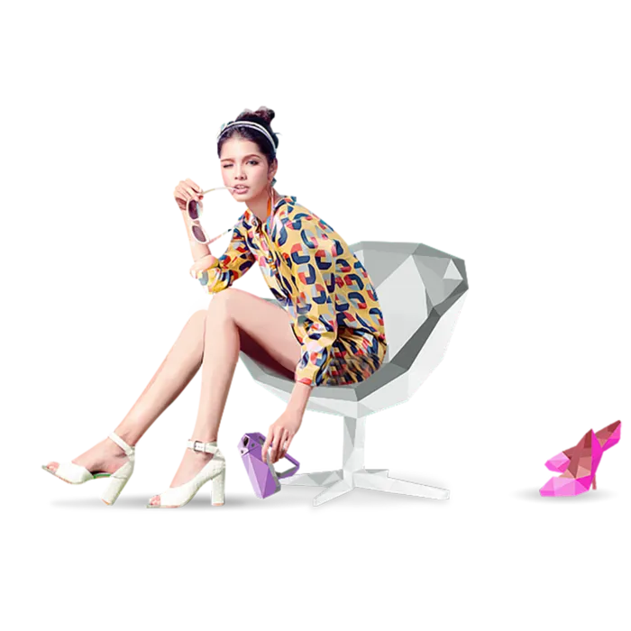 时尚女郎卡通