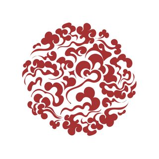 中国风古典式线条祥云纹底纹图案纹理装饰背景素材AI素材