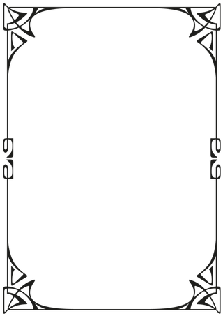 欧式复古线条边框花纹AI矢量LOGO角框花边分割线设计PSD卡片素材