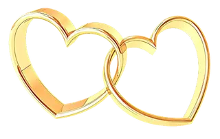 金色爱心金属