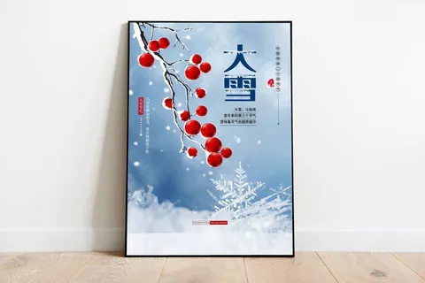大雪 大雪节气朋友圈海报