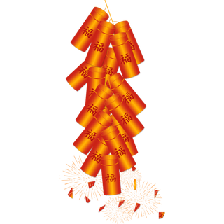 红色烟花爆竹免扣素材