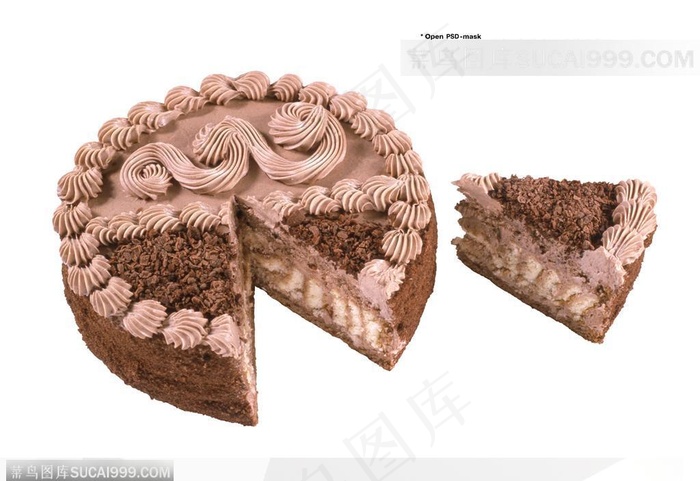 美味蛋糕-诱人的双色蛋糕