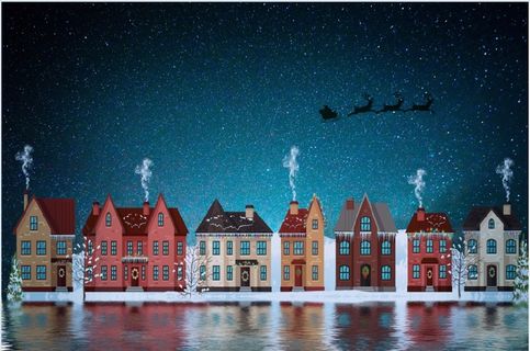 圣诞节冬天背景风景