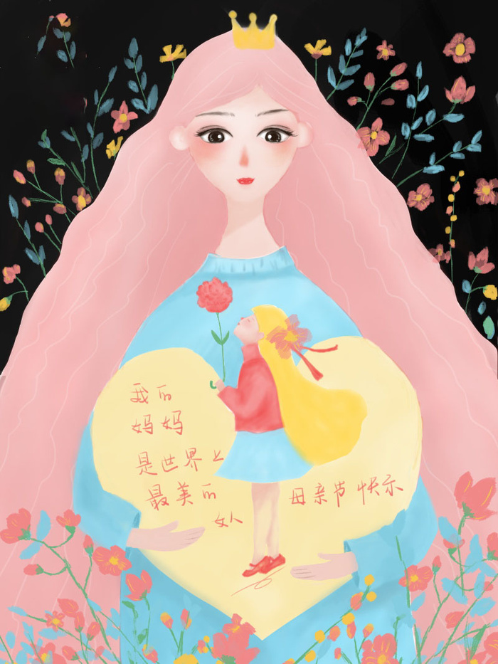 母亲节 母亲节插画 母亲节宣传