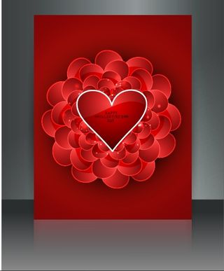 2.14情人节红心玫瑰背景