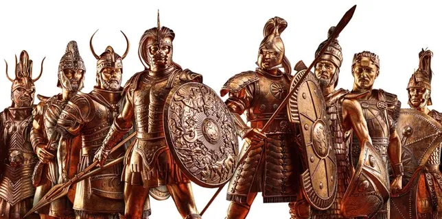 斯巴达克勇士 欧洲武士 勇士 人物铜像 铜像