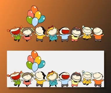 气球 卡通 同学 气球 卡通 同学