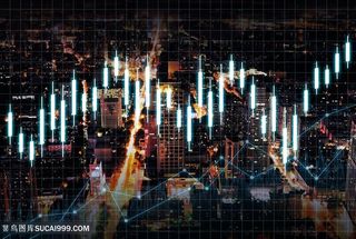 投资收益城市背景概念图