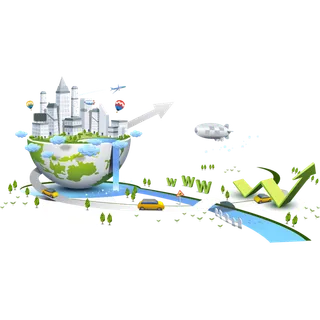 地球流水卡通白色少儿兴趣班素材